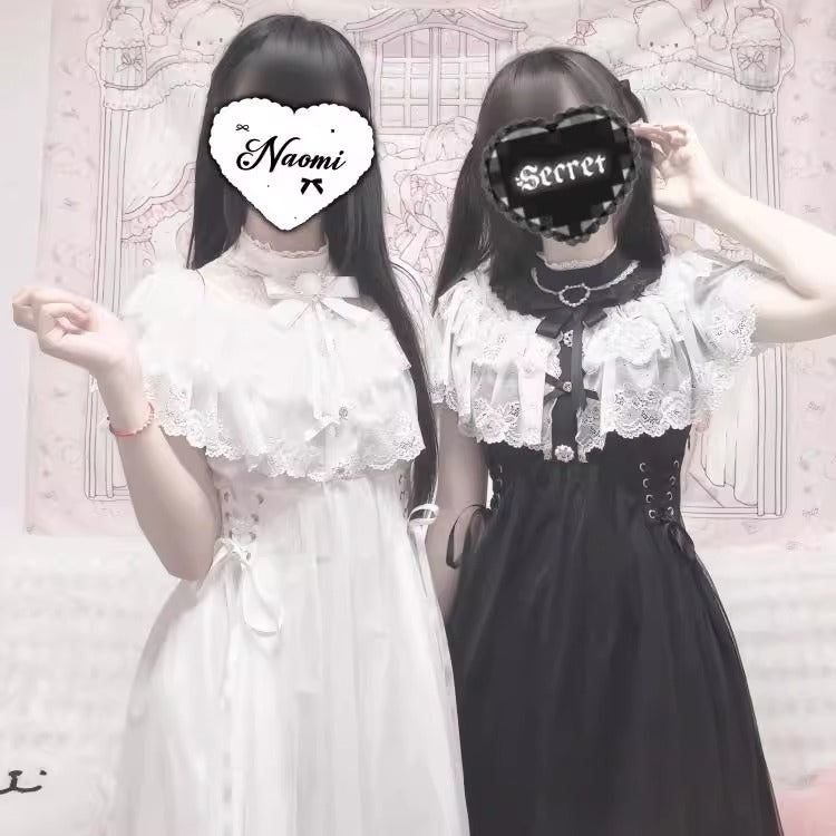 レース重ね地雷系ワンピース【升中味】