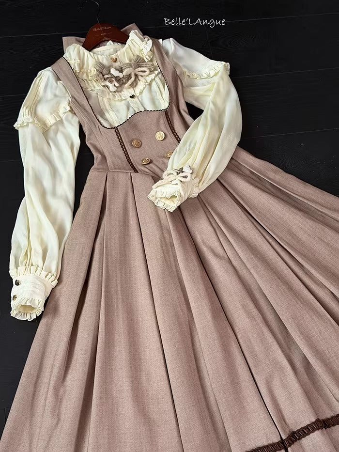 【受注予約~1/12】スイートカヌレ ジャンパースカート【Belle Langue】