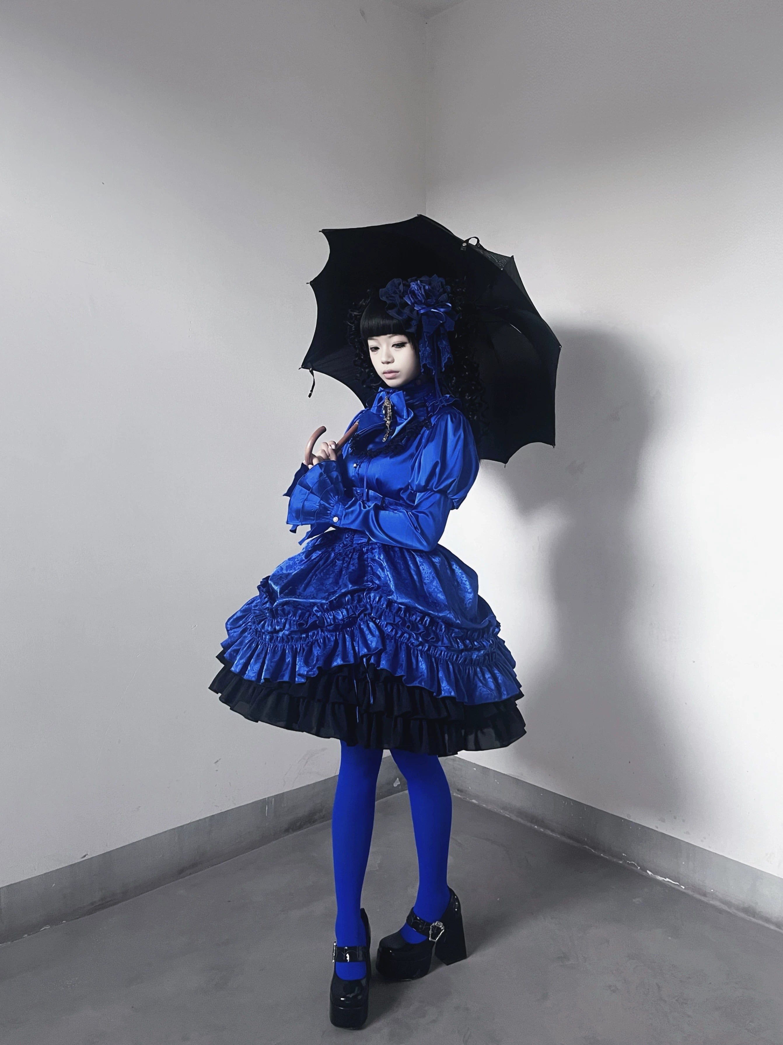 Purple MaMa スカート(ネイビー・グリーン)【蓝月石绮梦】 – Epetice