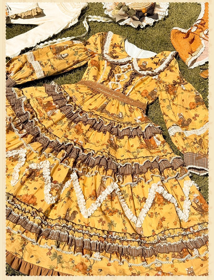 [Pre-orders open until October 2nd] Autumn Harvest in the Hill One-Piece Dress [Flowers and Pearl Box]