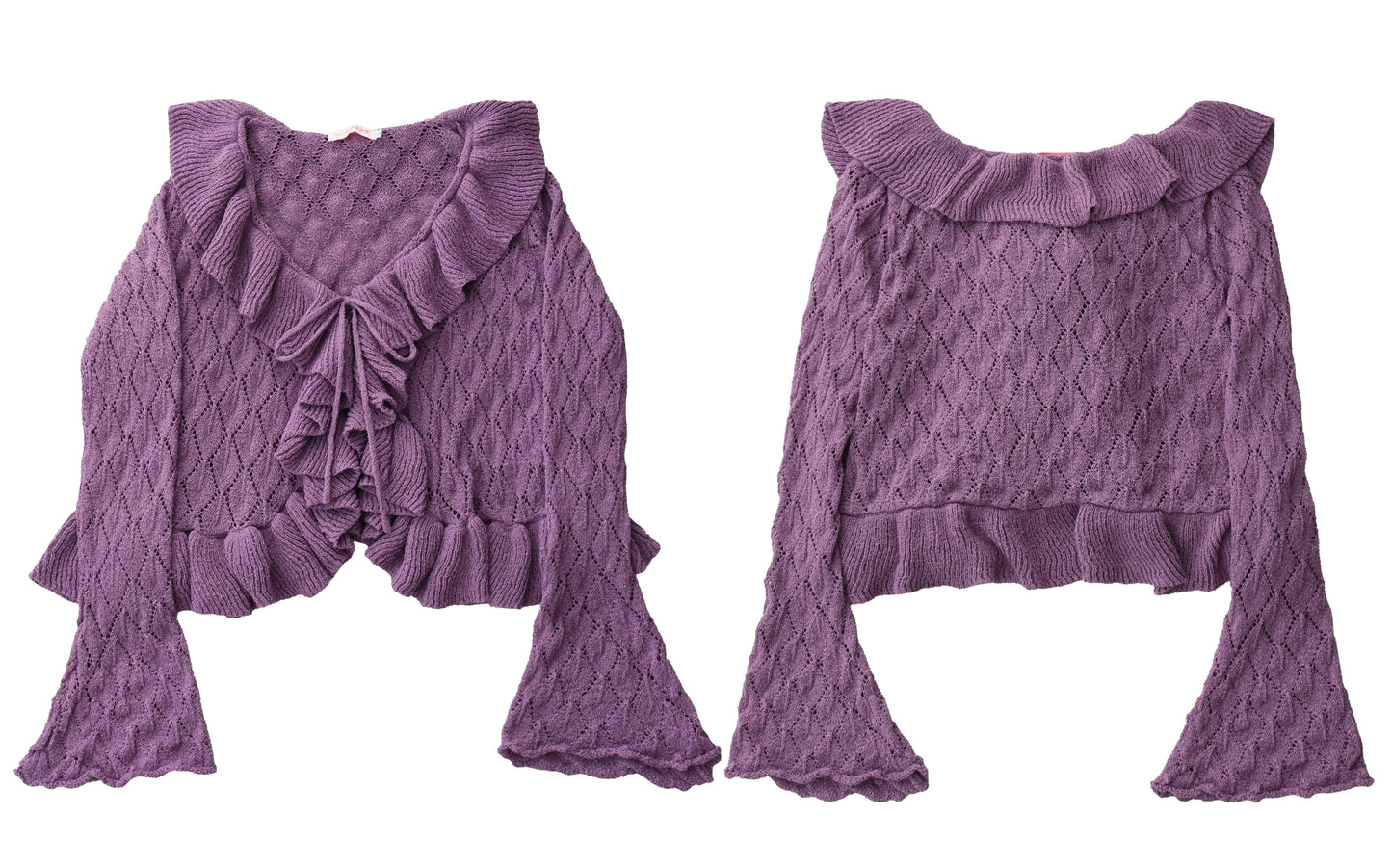 Sunset Bouquet フリルカーディガン【MIST】