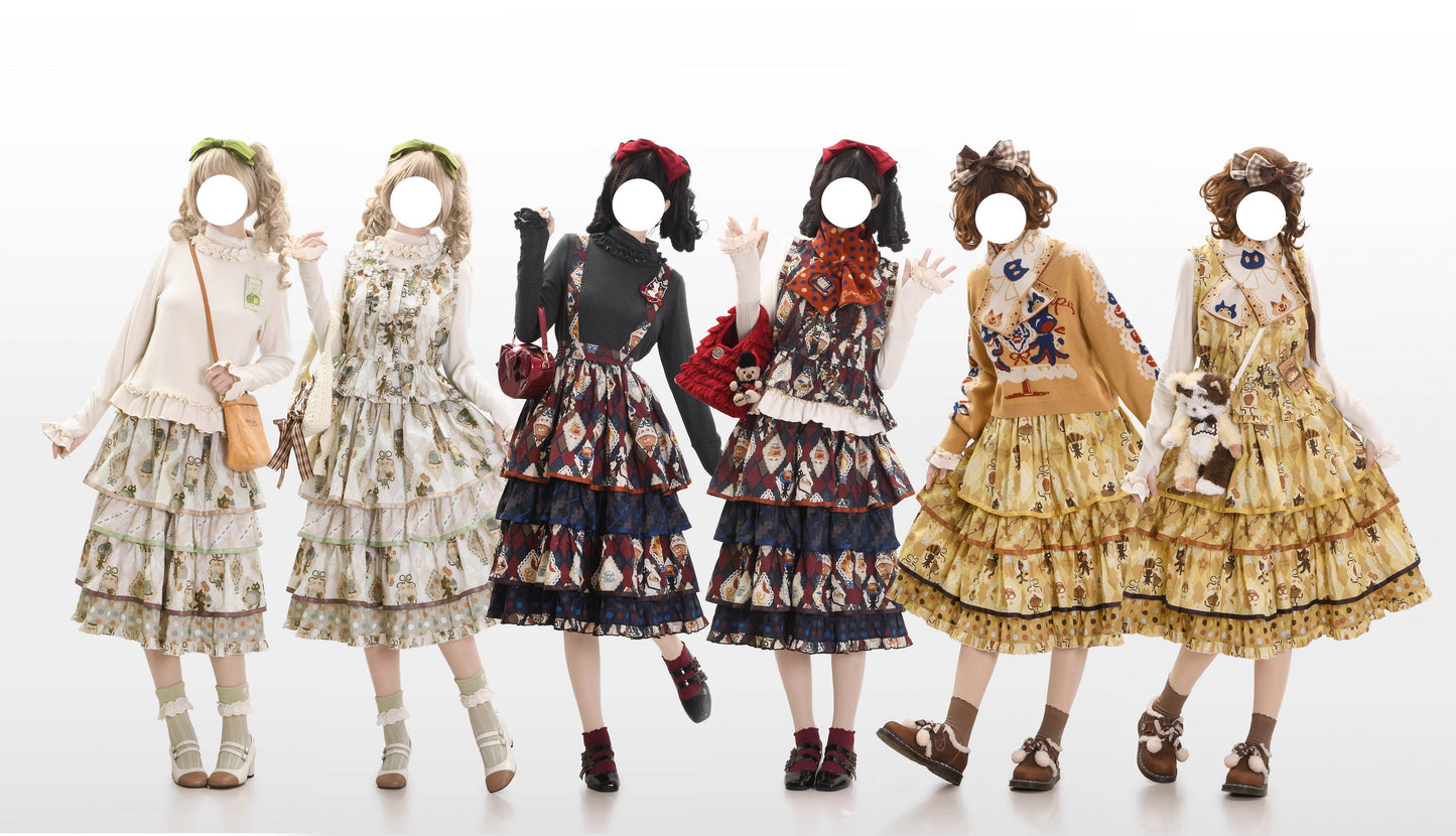 Cat Afternoon Tea ノースリーブトップス【FrogicStudio】