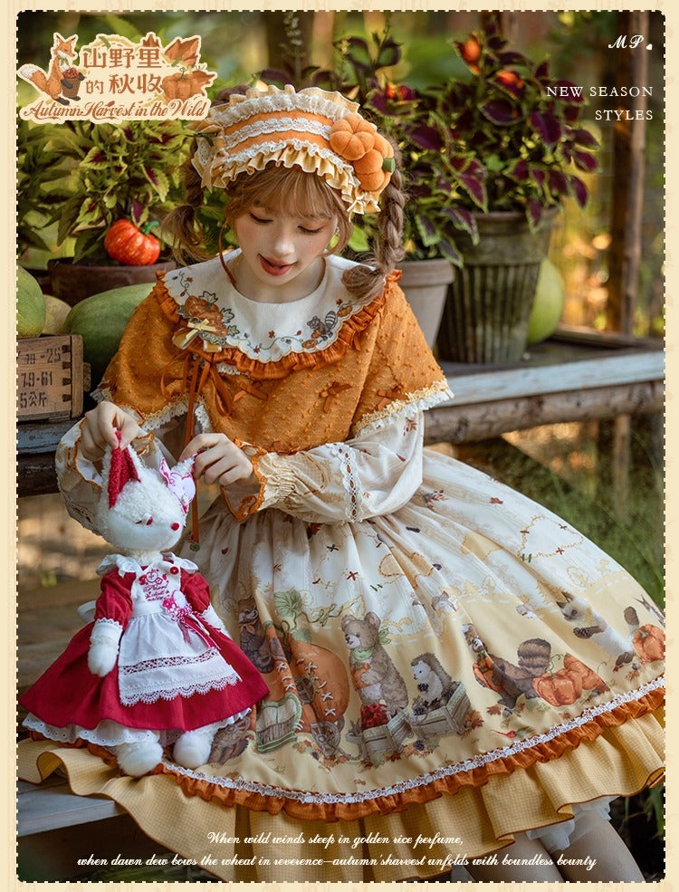 [Pre-orders open until October 2nd] Autumn Harvest in the Hill One-Piece Dress [Flowers and Pearl Box]