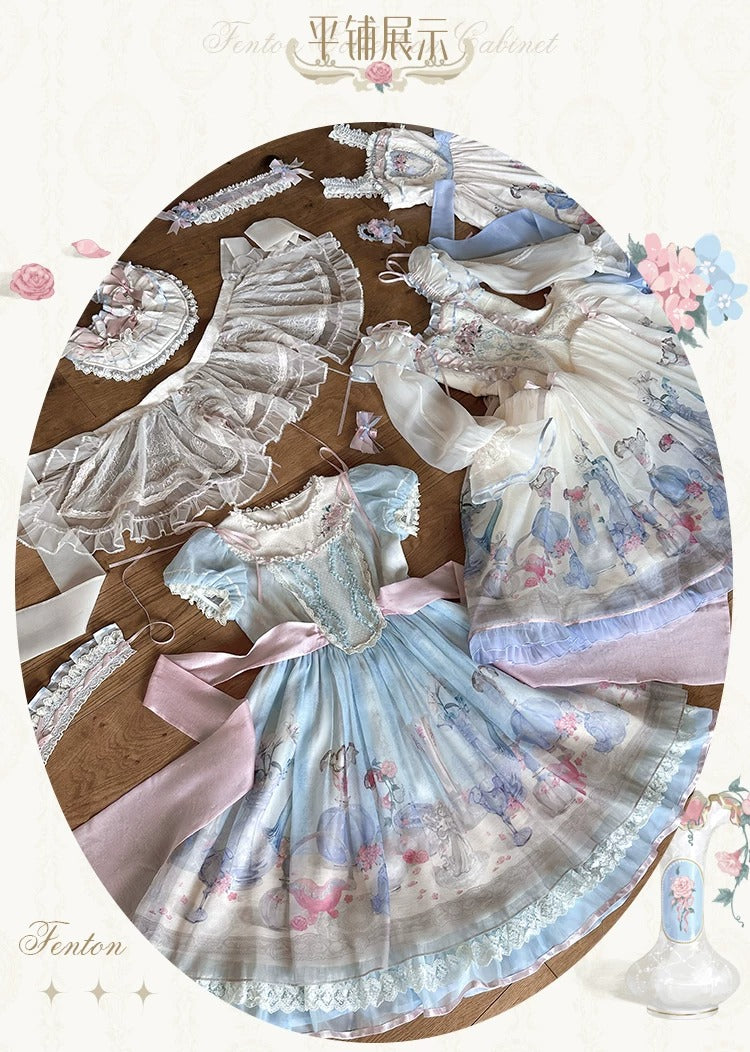 【受注予約~4/29】Fenton Curio Cabinet ワンピース・ジャンパースカート・エプロン【花与珍珠匣】