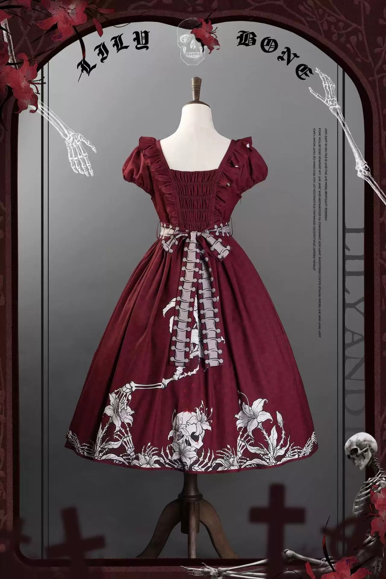 【受注予約~5/10】黒百合 ワンピース・スカート【VantablackStudio】