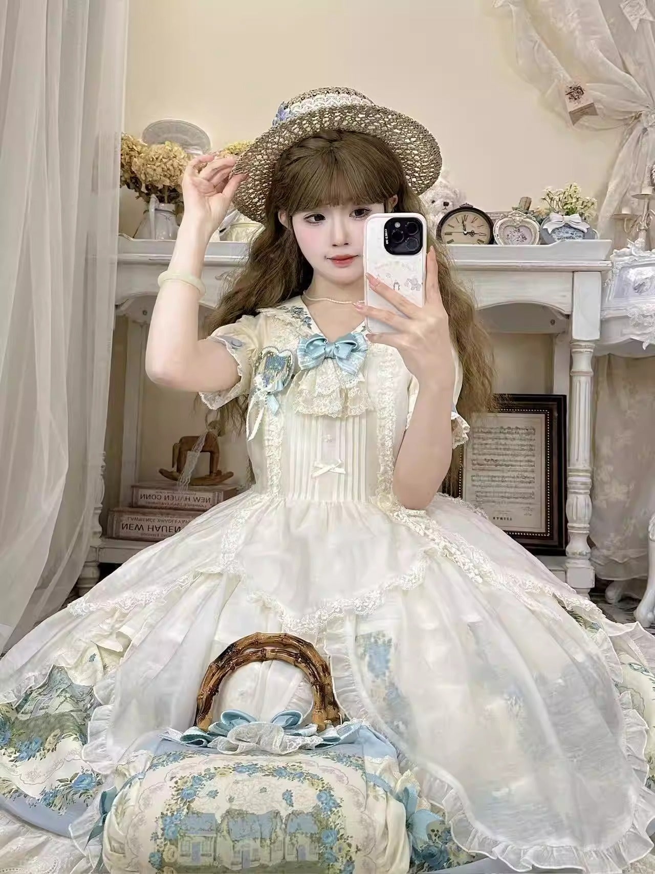 【受注予約~2/26】わすれな草の帽子【LittlePlum】