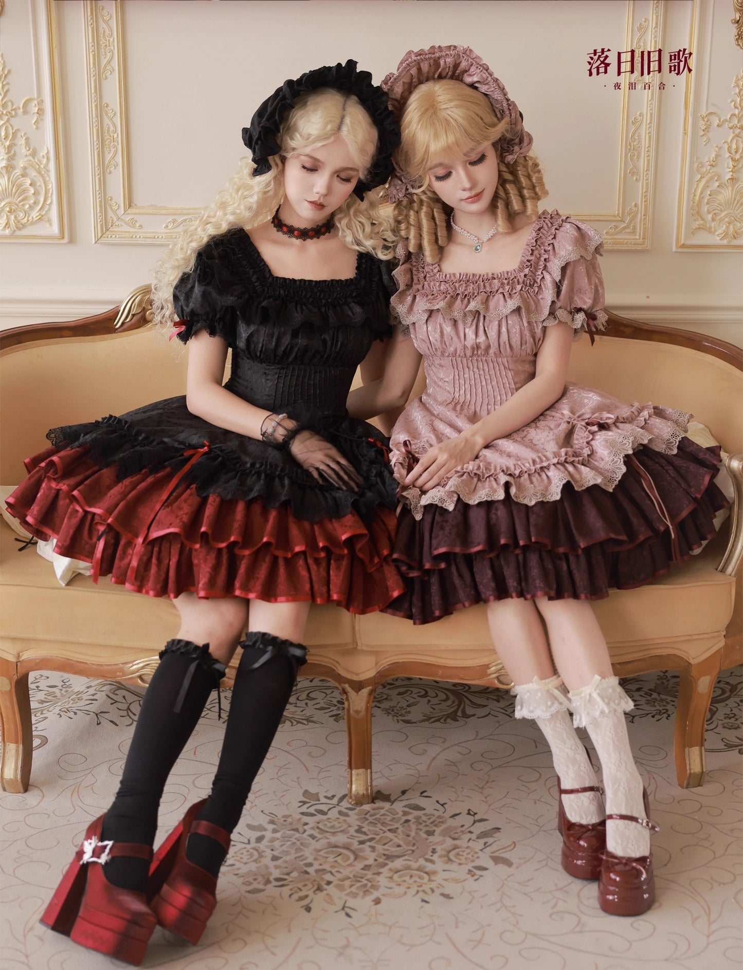 【受注予約~9/11】Old Rose ワンピース【夜泪百合】