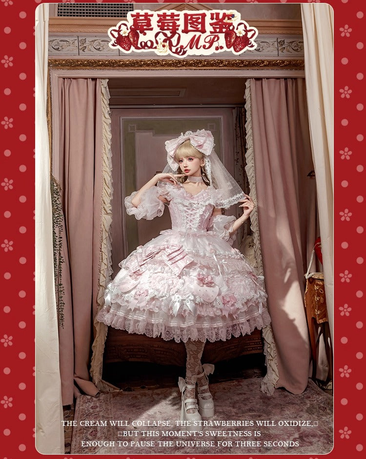 【受注予約~11/18】Strawberry Cake Illustration ワンピース(タイプ1)【花与珍珠匣】