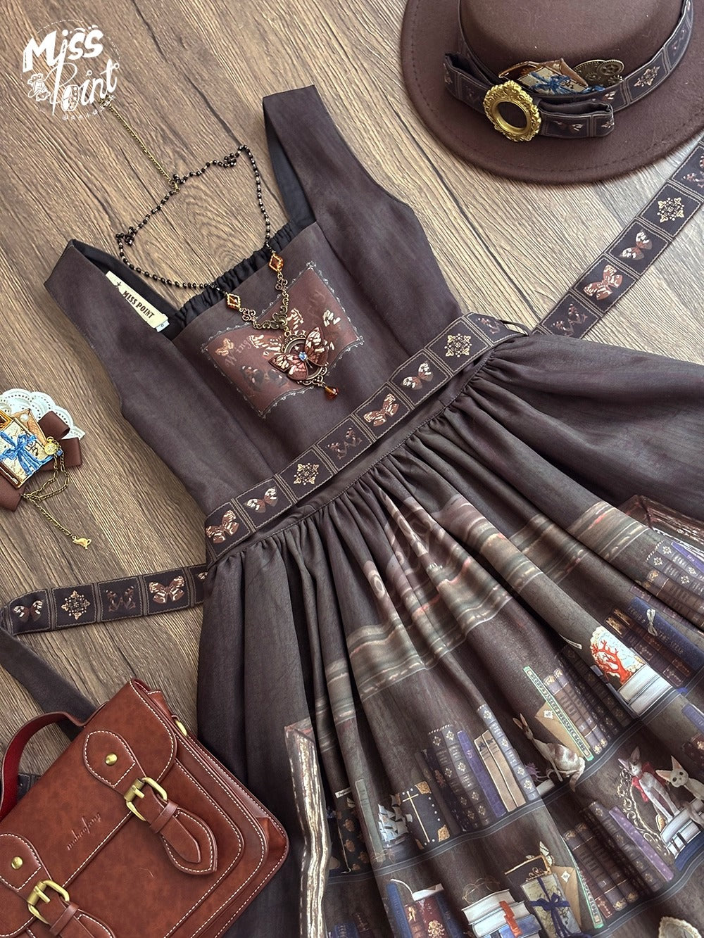 【受注予約~11/6】German Bookshelf ジャンパースカート【Miss Point】