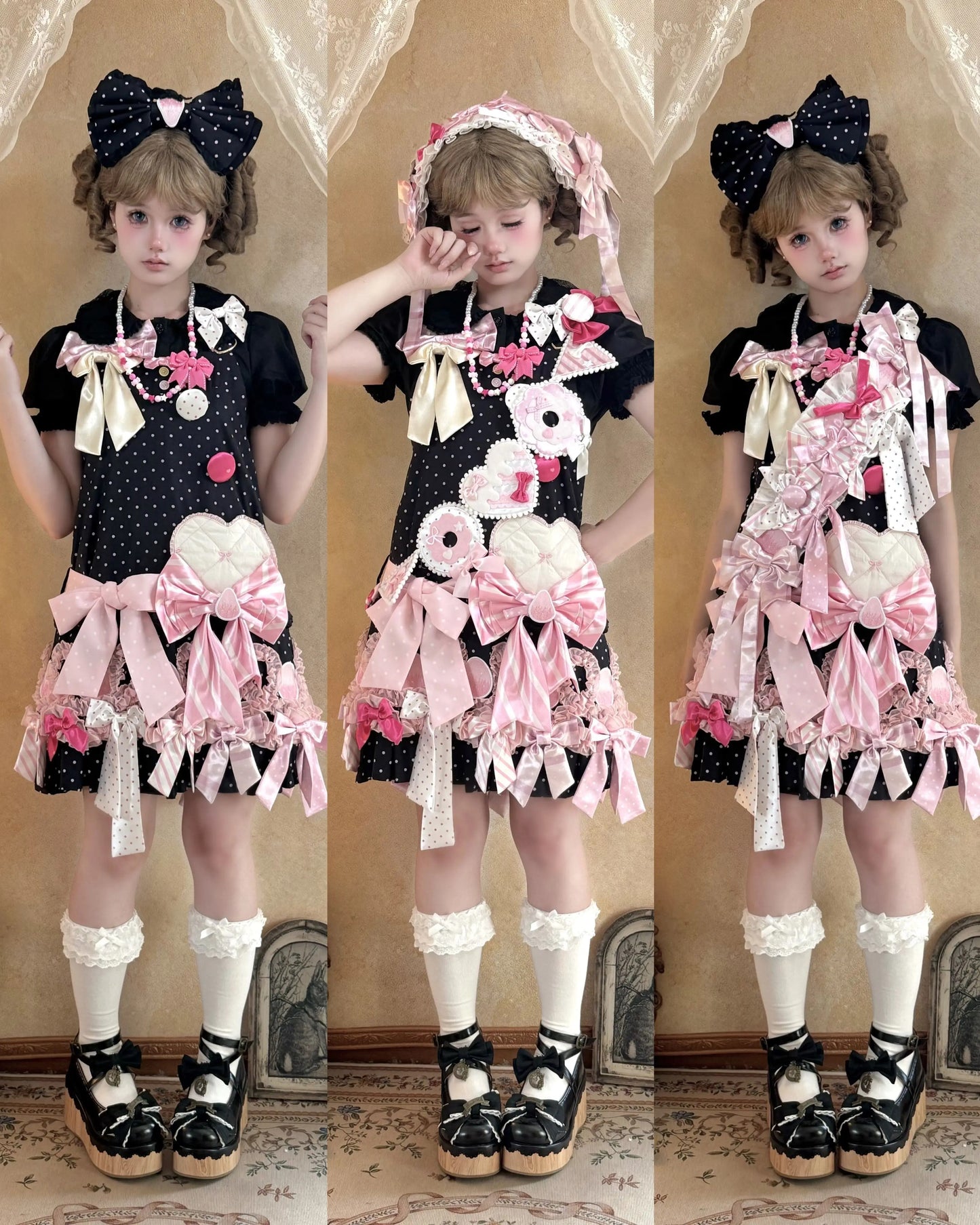 【受注予約~8/13】Ribbon Ribbon サロペット【sedef】