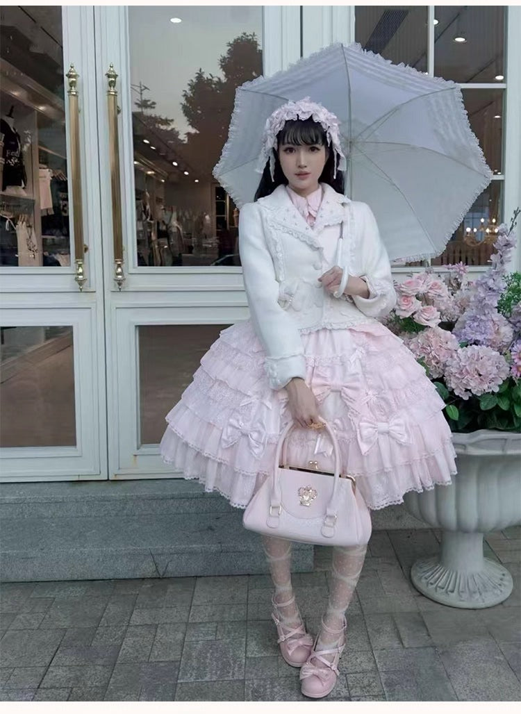 【受注予約~11/17】Snow Pearl ショートコート【黄桃湯園】