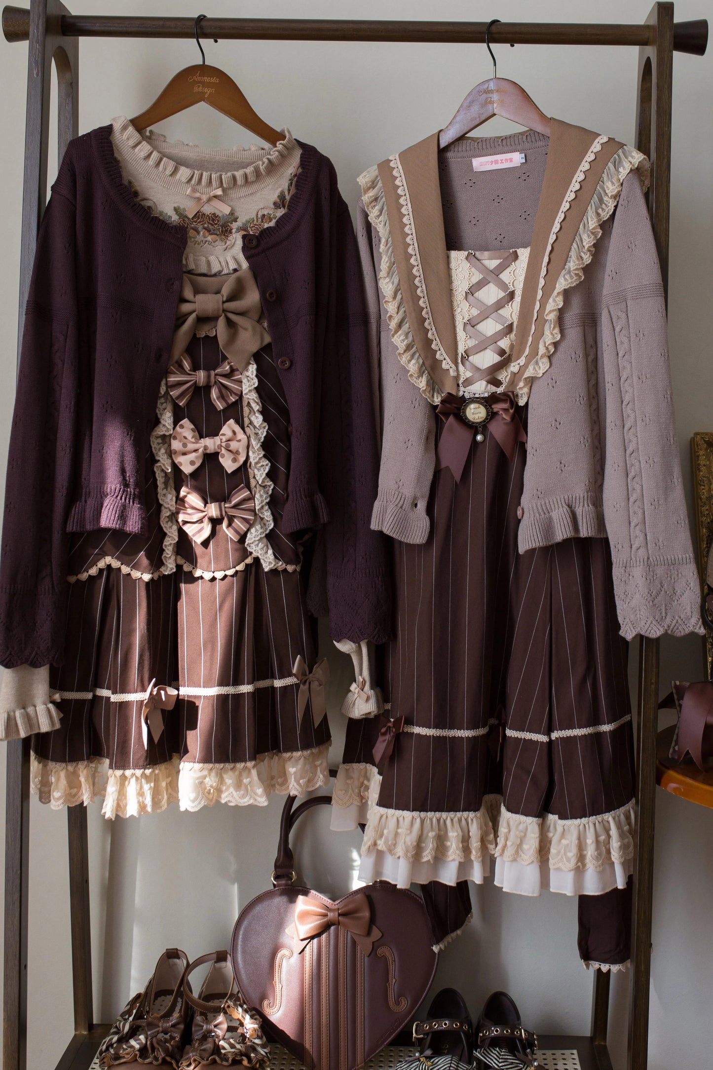 ラウンドネックニットトップス【MIST】