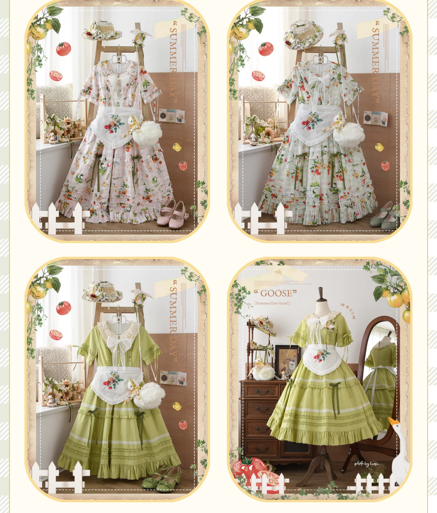 【受注予約~8/6】Summer Ode ワンピース【Summer Day】