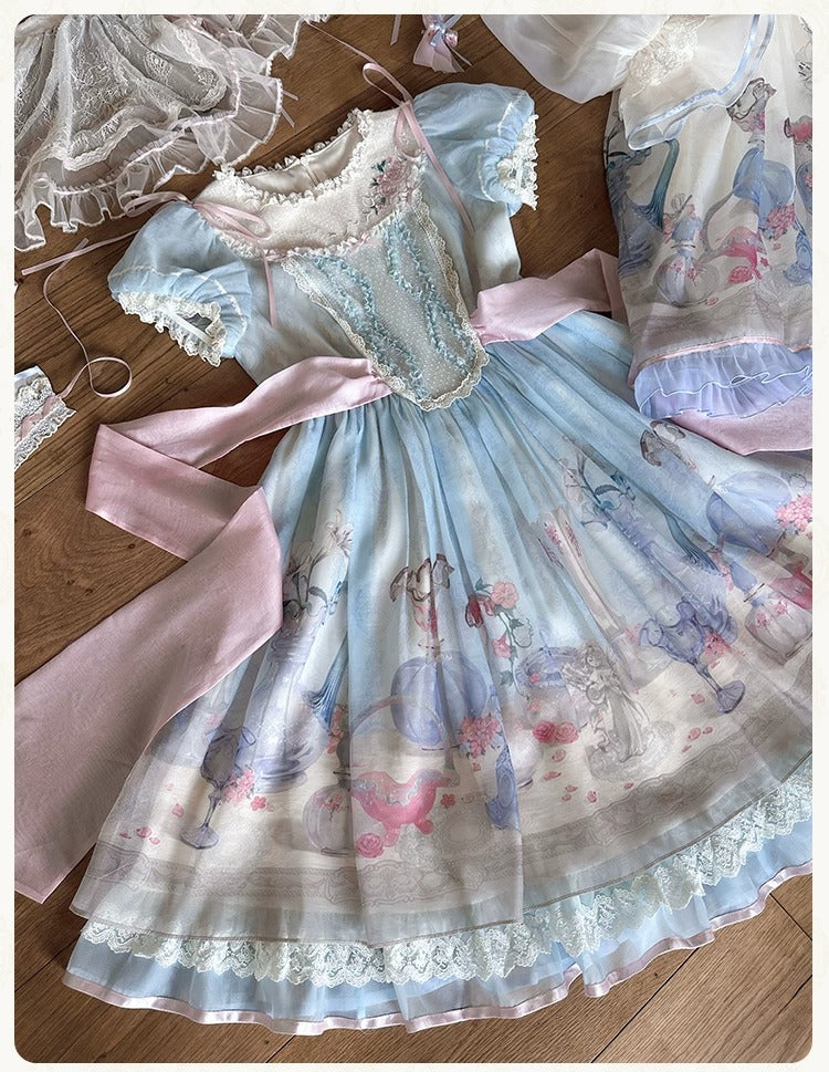 【受注予約~4/29】Fenton Curio Cabinet ワンピース・ジャンパースカート・エプロン【花与珍珠匣】