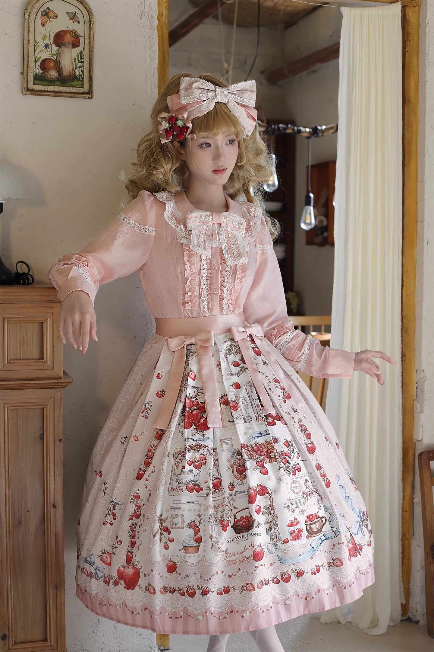 【受注予約~12/16】Strawberry Manor ブラウス【Balladeer】