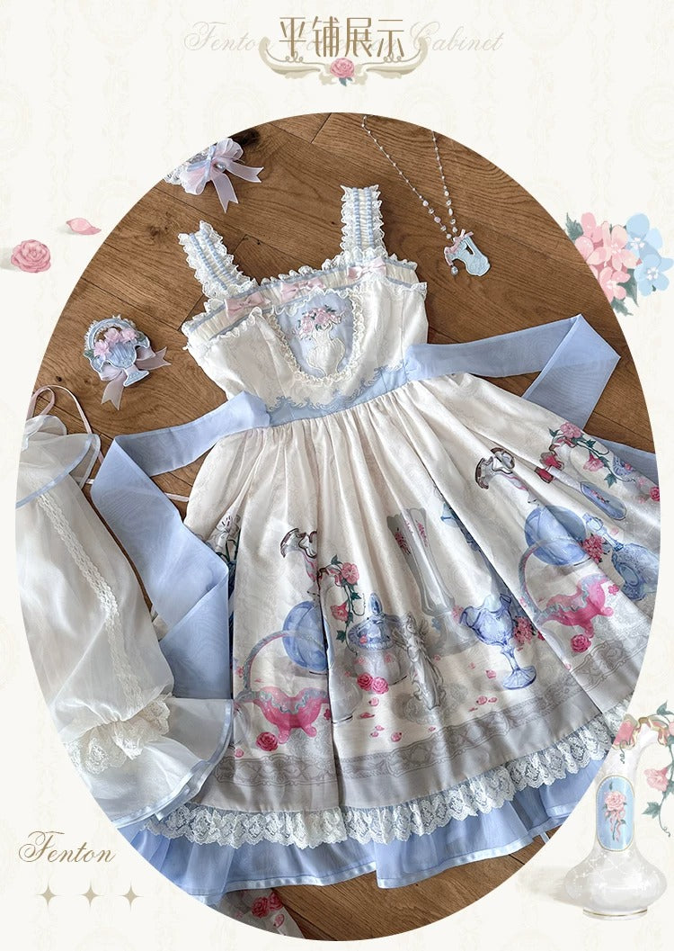 【受注予約~4/29】Fenton Curio Cabinet ワンピース・ジャンパースカート・エプロン【花与珍珠匣】