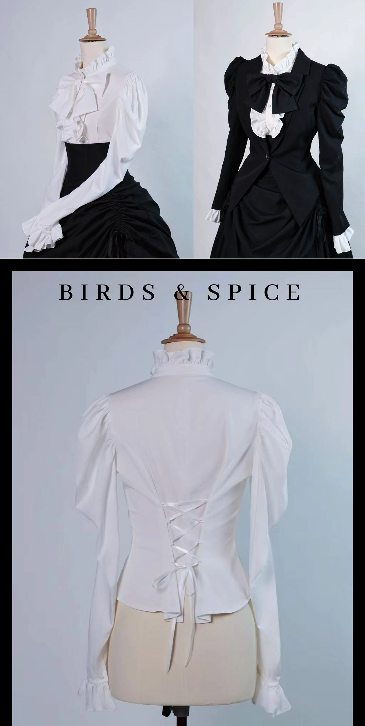 【受注予約~9/30】渡鴉 ジャケット・ブラウス【Birds Spice】