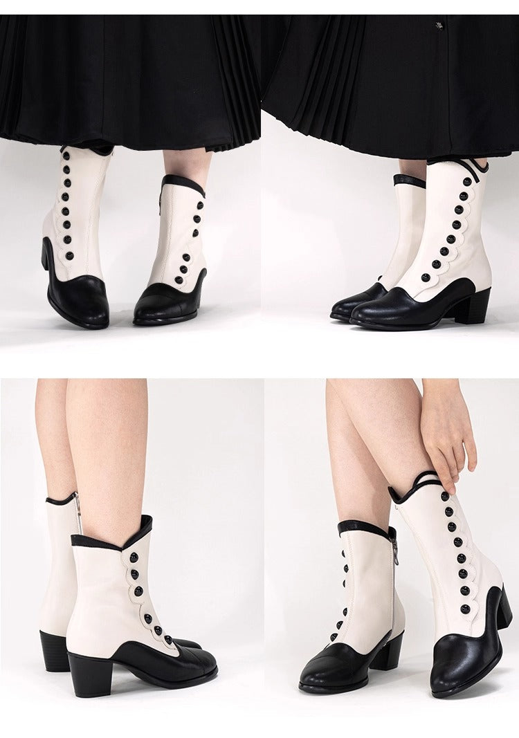 【受注予約~9/17】Victory ボタンブーツ(ミドル)【Iris Corolla】