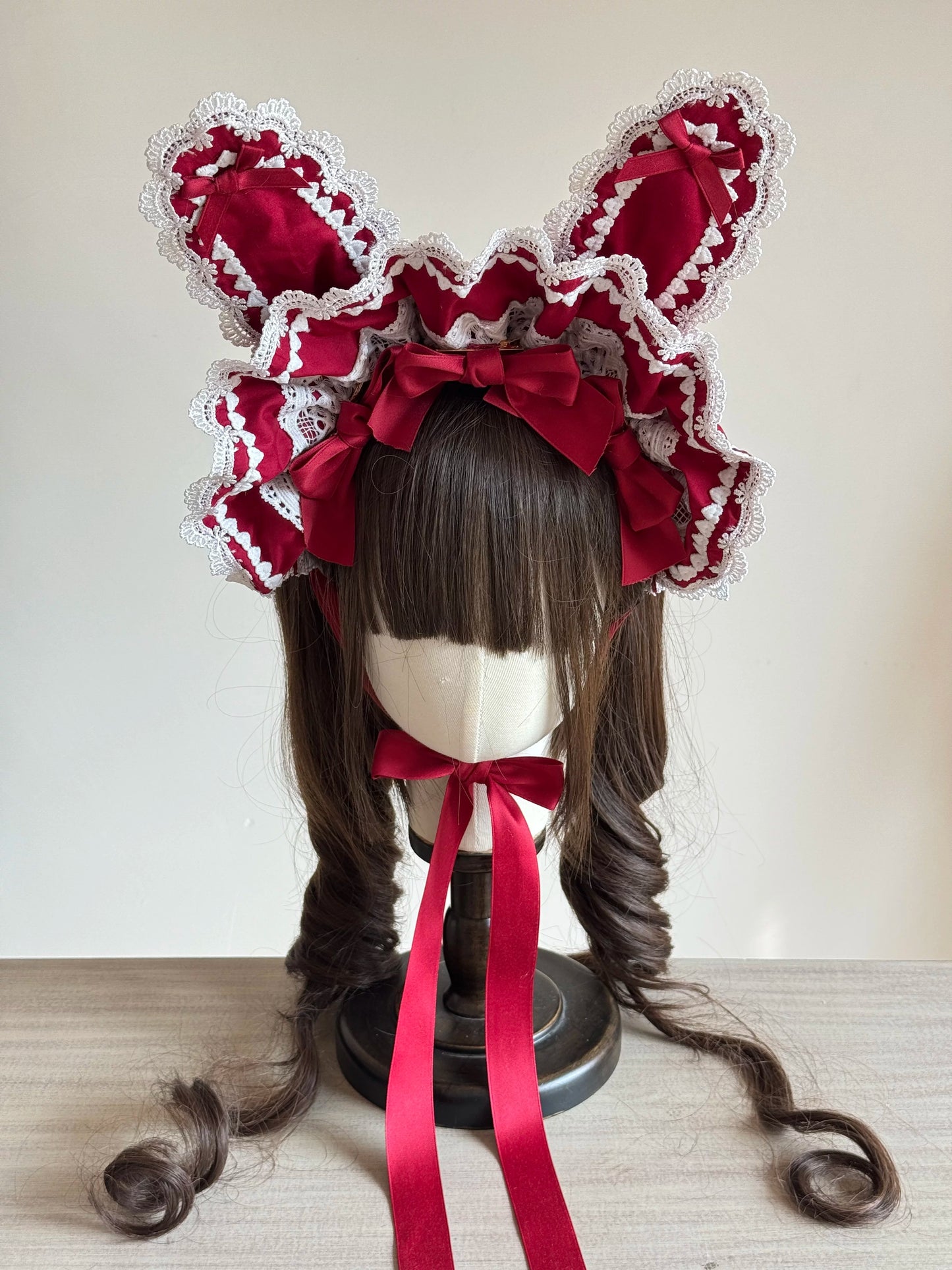 うさ耳ボンネット【妹抖手作工作屋】