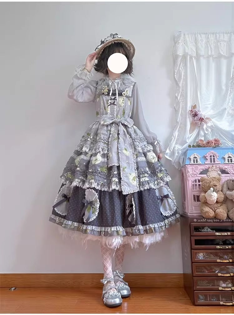 【受注予約~11/20】Pinegrass ジャンパースカート【梅子】