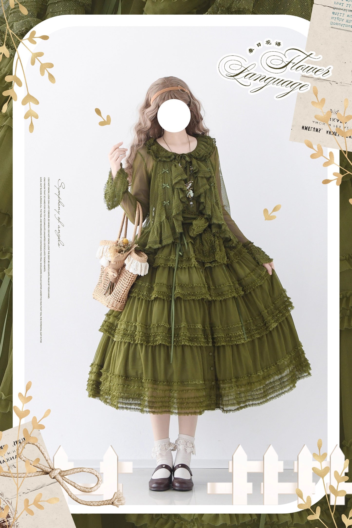 【受注予約~12/24】Lillian's Summer カーディガン(長袖)【Spring Flower Language】