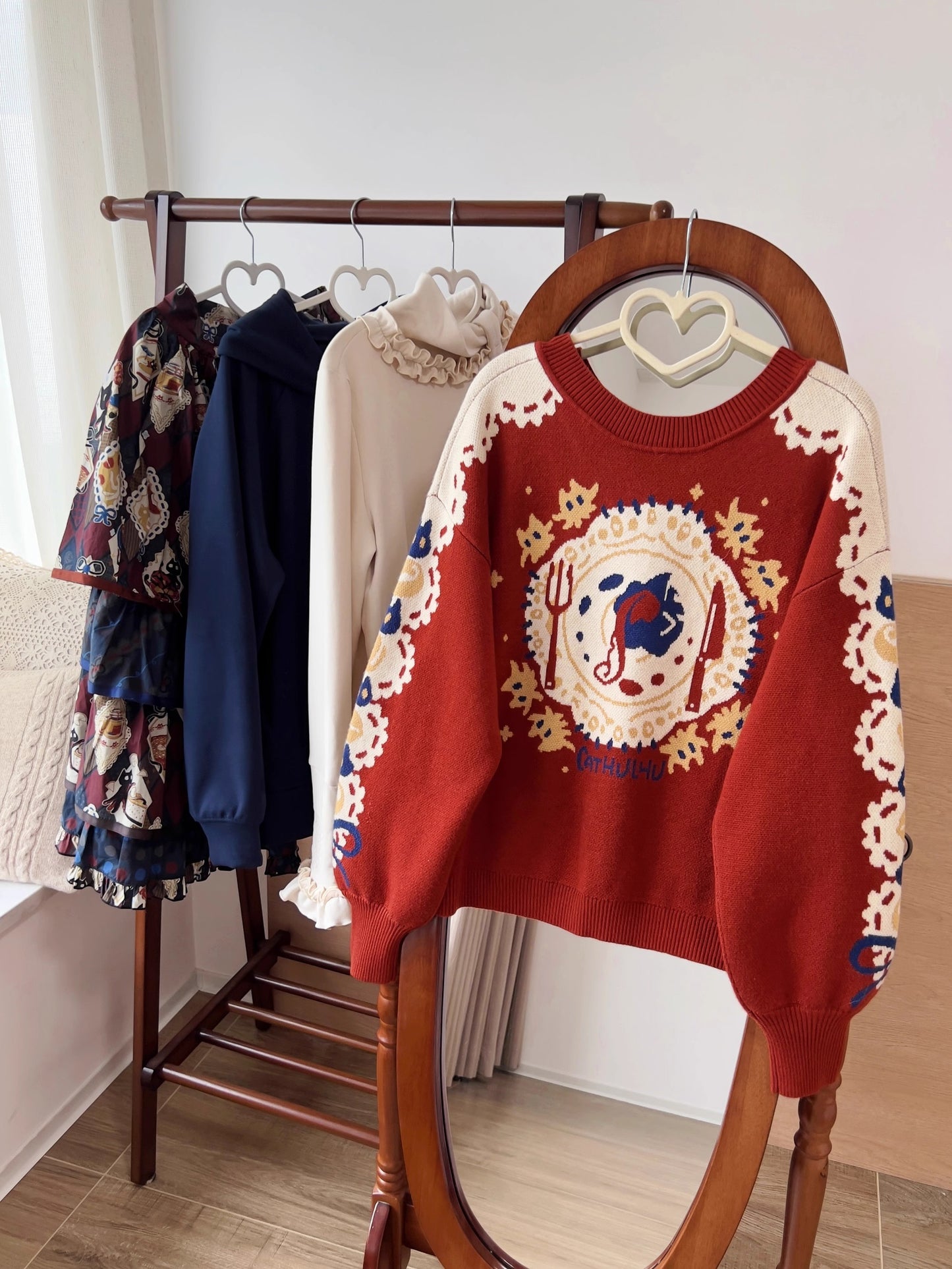 Cat Afternoon Tea ニット・トップス【FrogicStudio】