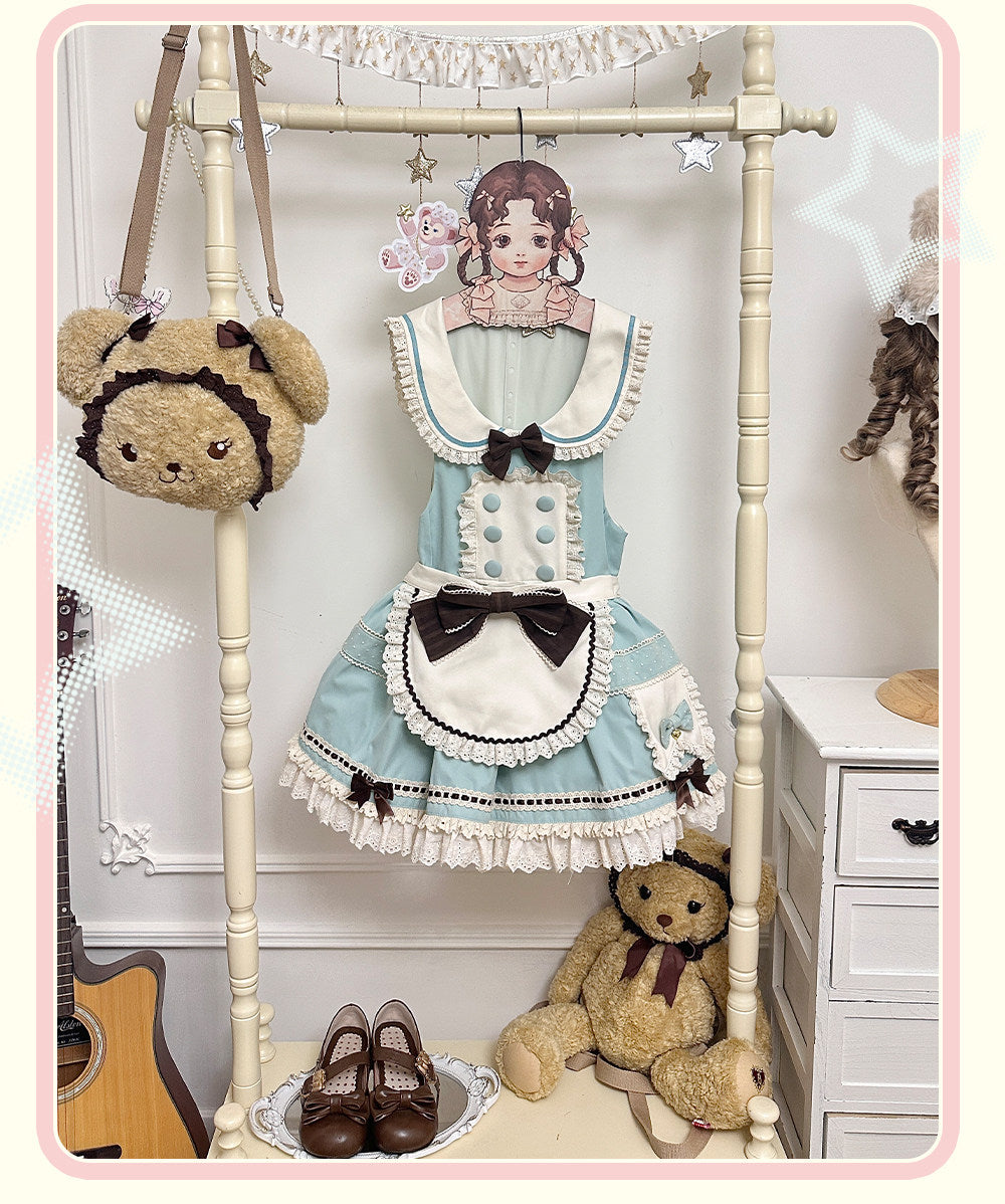 【受注予約~2/5】Sea Salt Crispy サロペット・ハットセット【momoko】