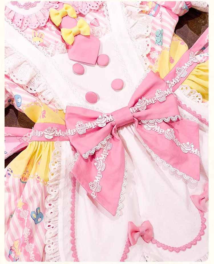 【受注予約~1/26】CupCakes ワンピース(プリントver.)【花与珍珠匣】