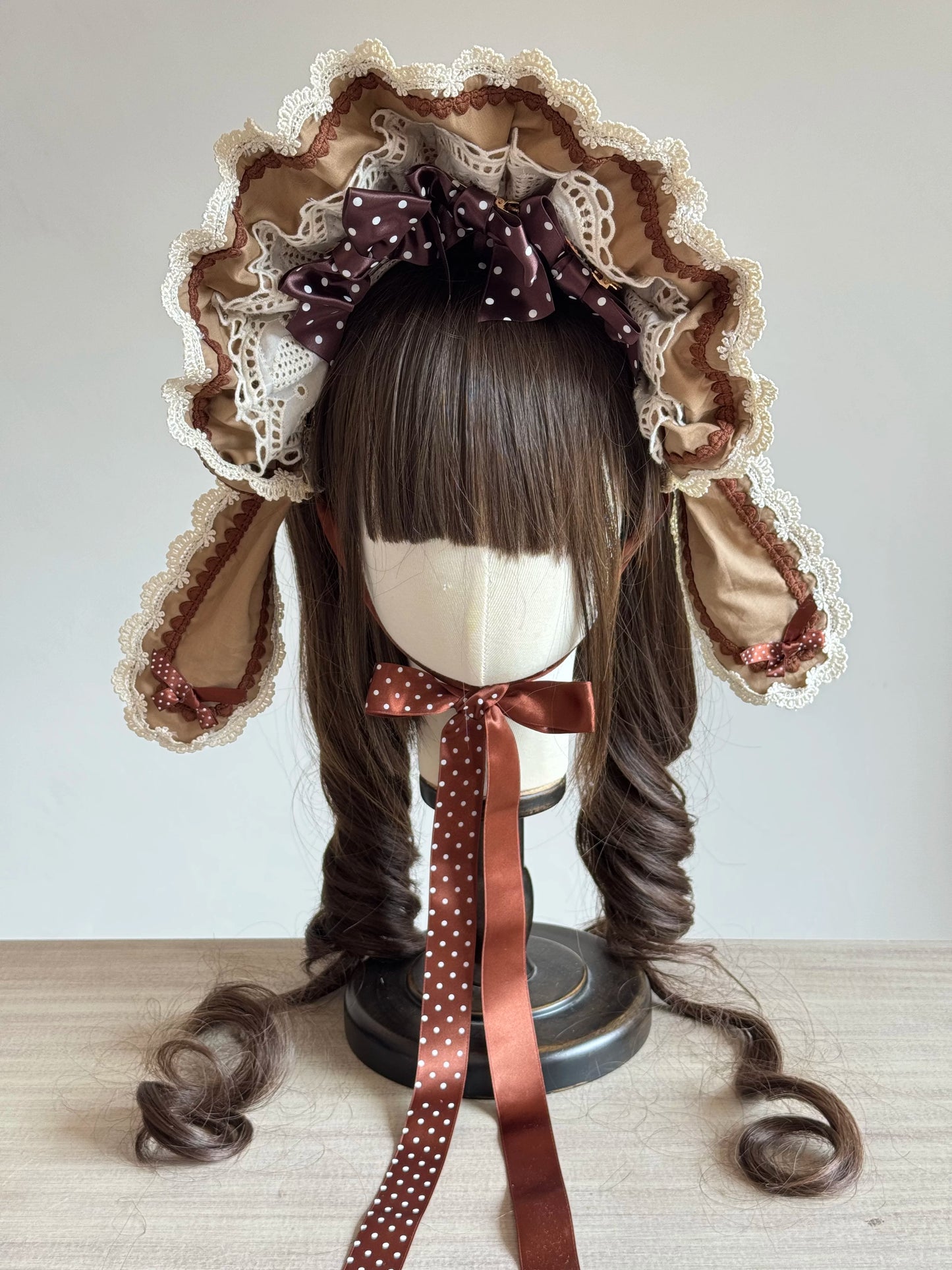 うさ耳ボンネット【妹抖手作工作屋】