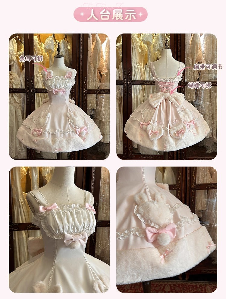 【受注予約~11/13】Rabbit Dumpling ケープ付きジャンパースカート【Dream Lolita】