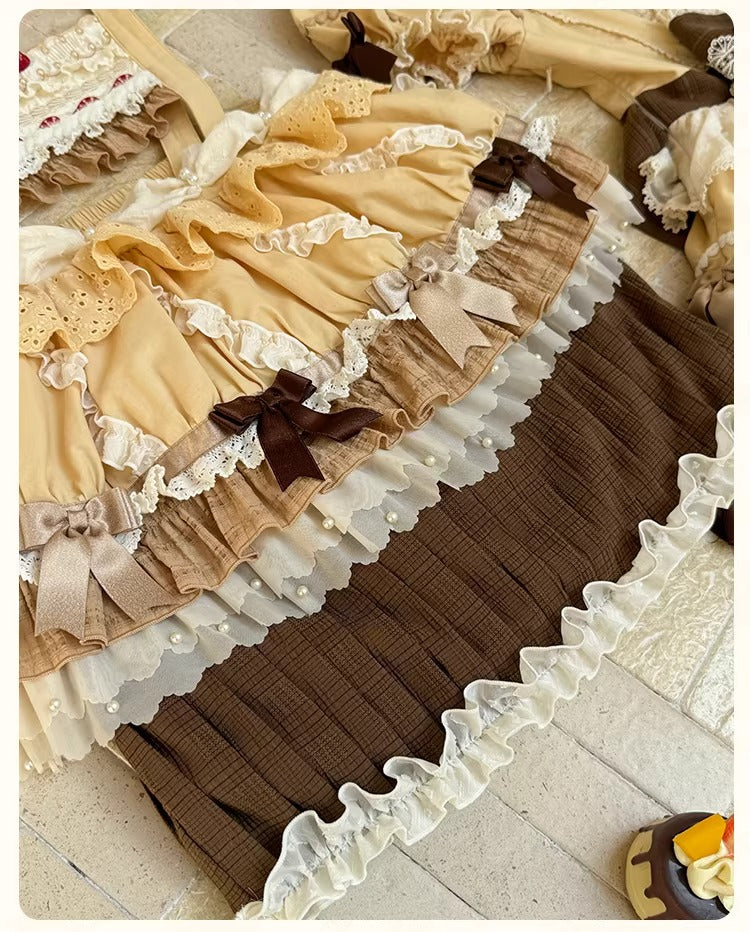 【受注予約~1/26】CupCakes スカート【花与珍珠匣】