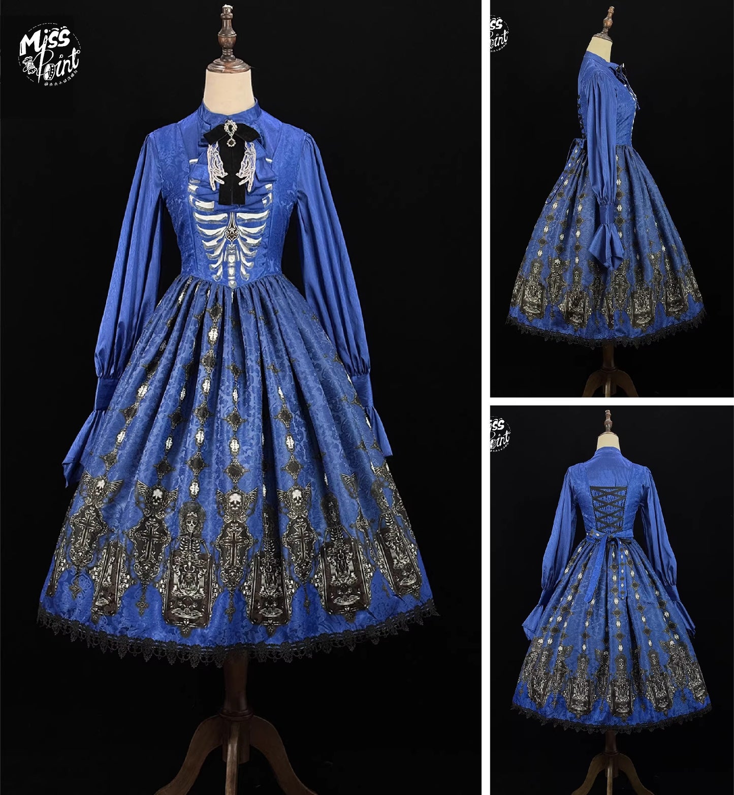 【受注予約~2/24】Returning on a Moonlit Night ジャンパースカート【Miss Point】