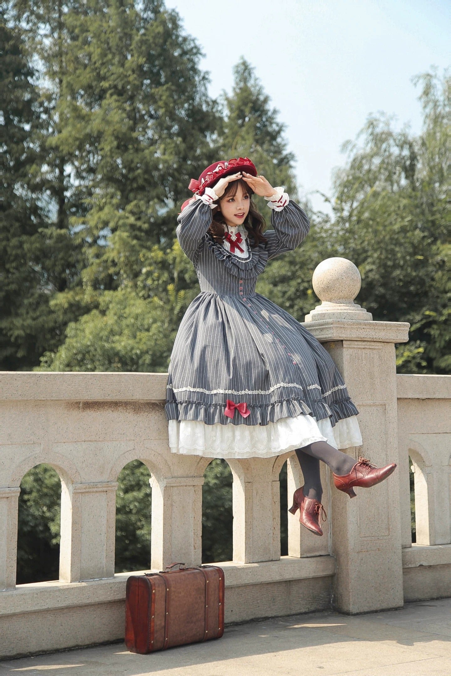 【受注予約~9/6】フィレンツェの旅人 ワンピース・ハットセット【Fantastic Wind】