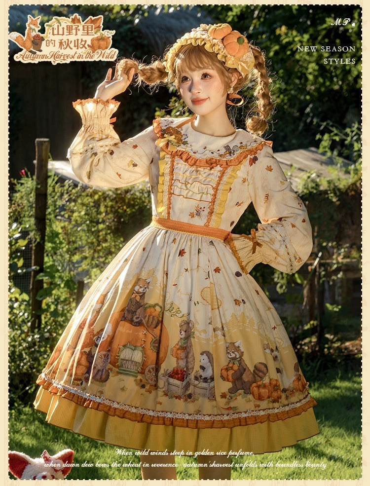 [Pre-orders open until October 2nd] Autumn Harvest in the Hill One-Piece Dress [Flowers and Pearl Box]