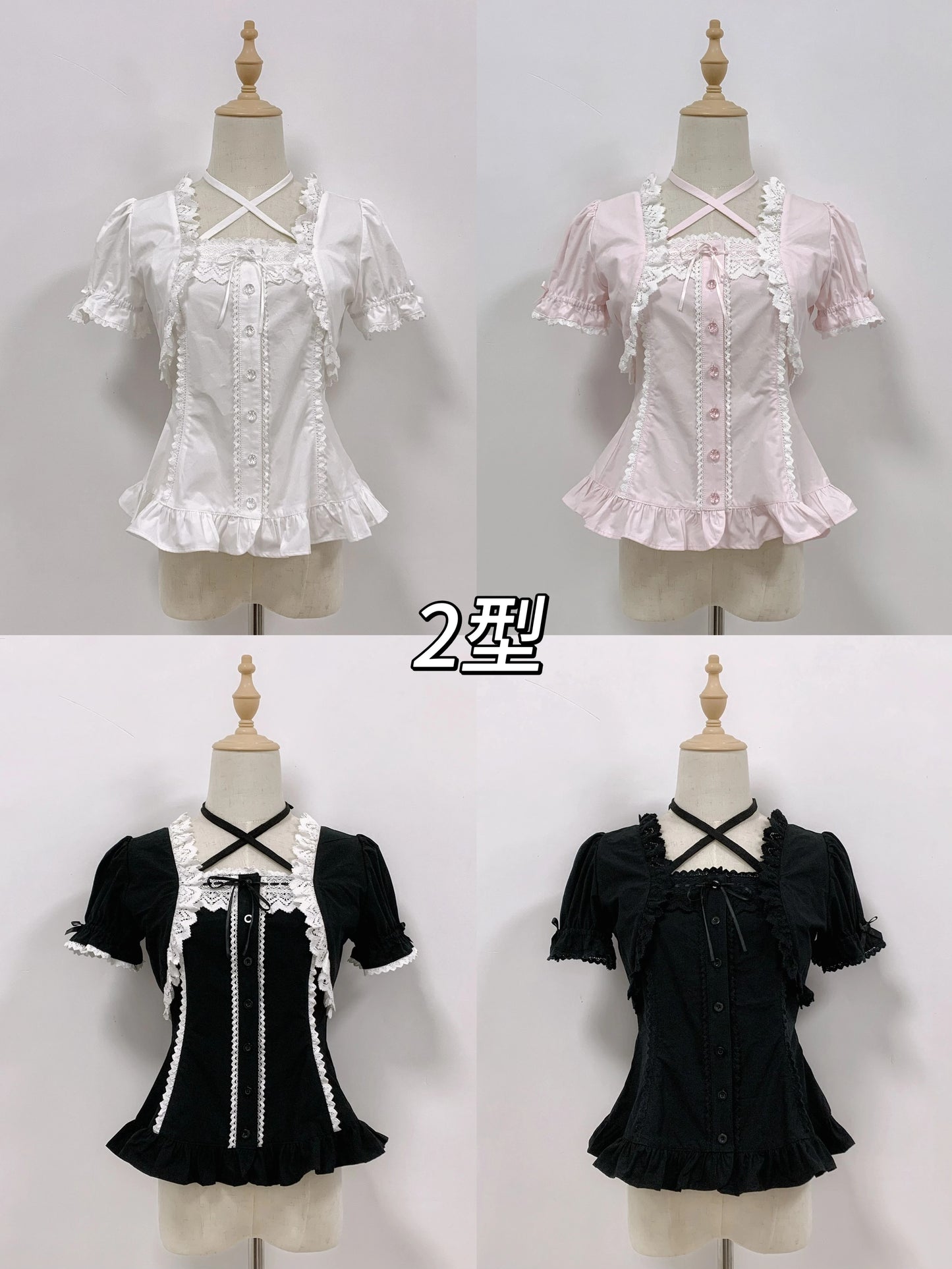 【受注予約~8/26】春日桃姫 ブラウス(タイプ2) 【Rose and Neverland】