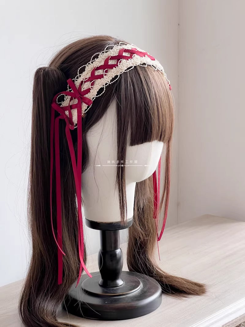リボンテールヘッドドレス【妹抖手作工作屋】