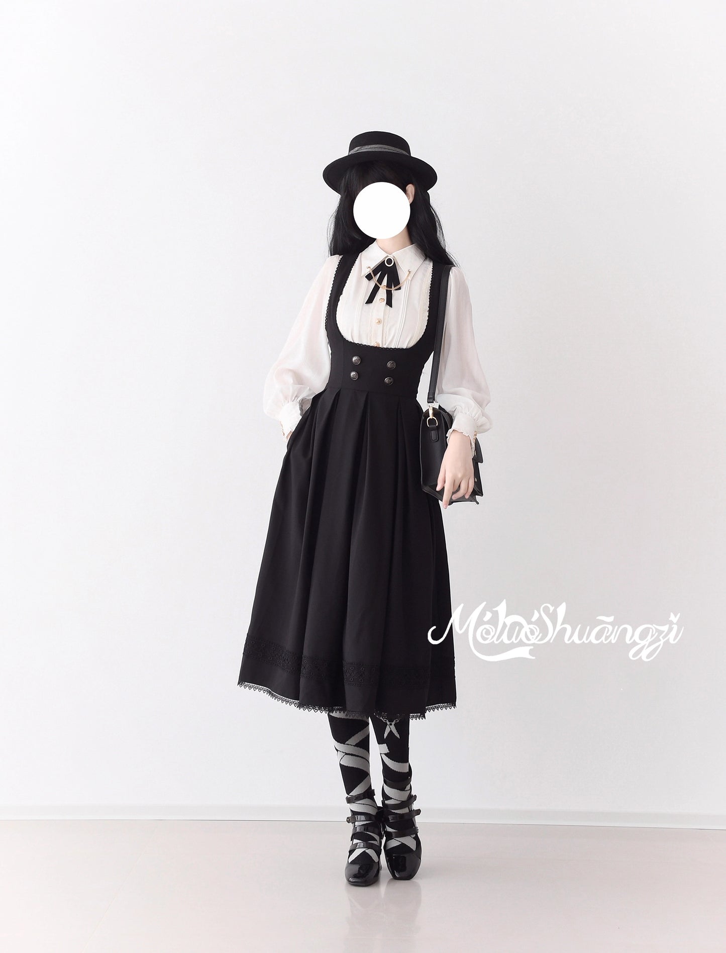 【受注予約~9/10】夕暮れの図書室 ジャンパースカート【摩罗双子】