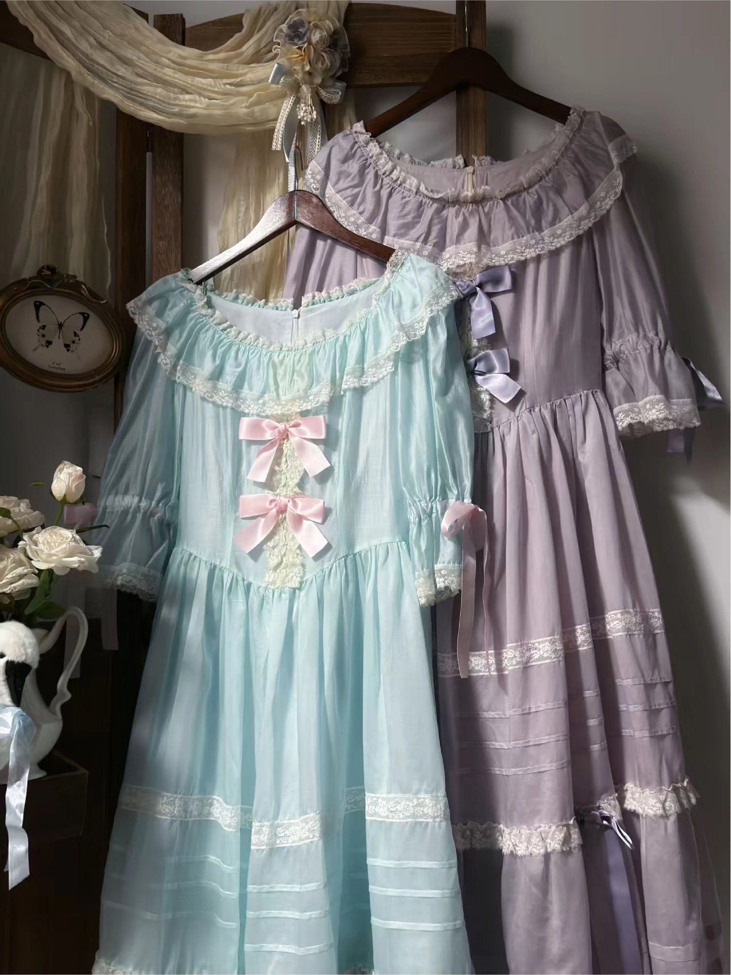 【受注予約~8/6】5th Anniversary Collection ワンピース・ケープセット【Birds Spice】