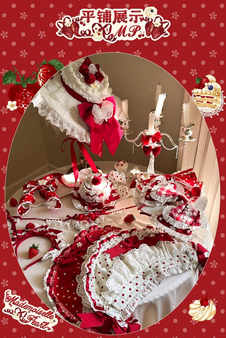 【受注予約~11/18】Strawberry Cake Illustration アクセサリー【花与珍珠匣】