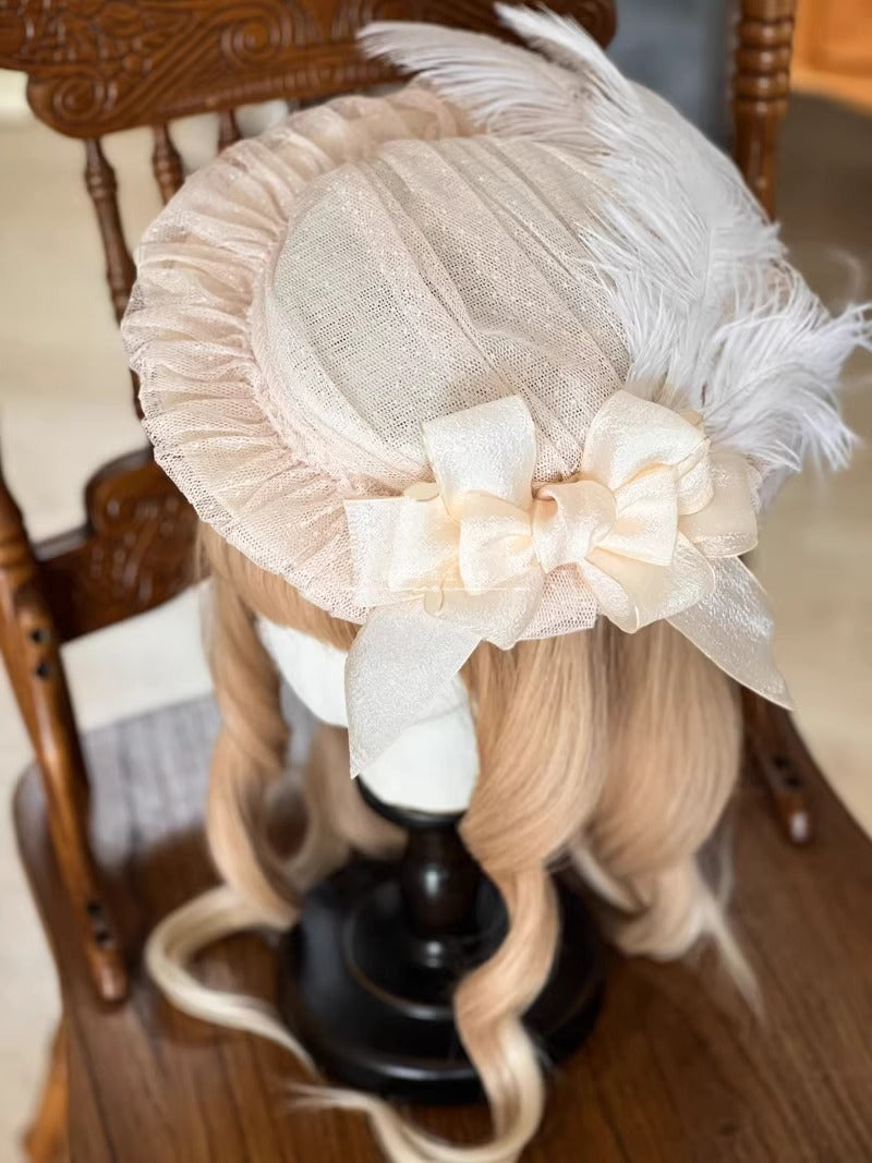 ドットチュールカクテルハット【妹抖手作工作屋】