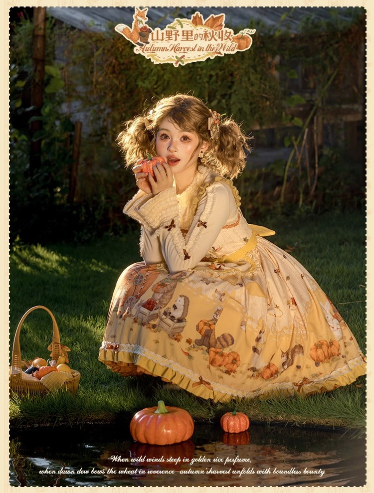 【受注予約~10/2】Autumn Harvest in the Hill ブラウス【花与珍珠匣】