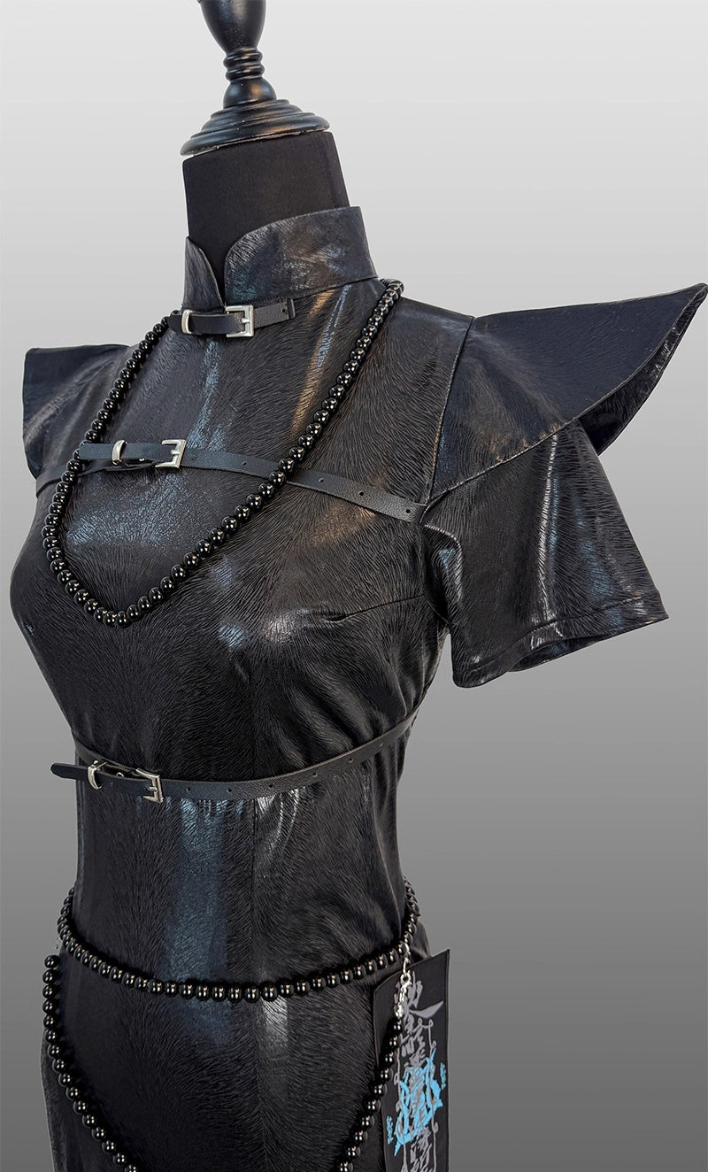 MidnightCrow Chinese Dress [Red Thorns]