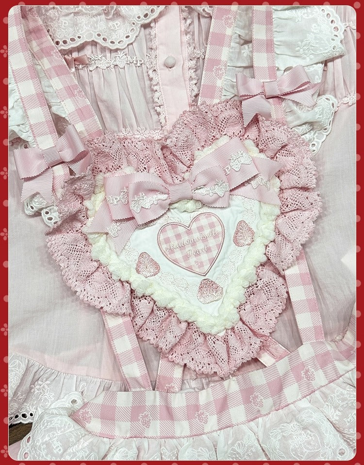 【受注予約~11/18】Strawberry Cake Illustration スカート【花与珍珠匣】