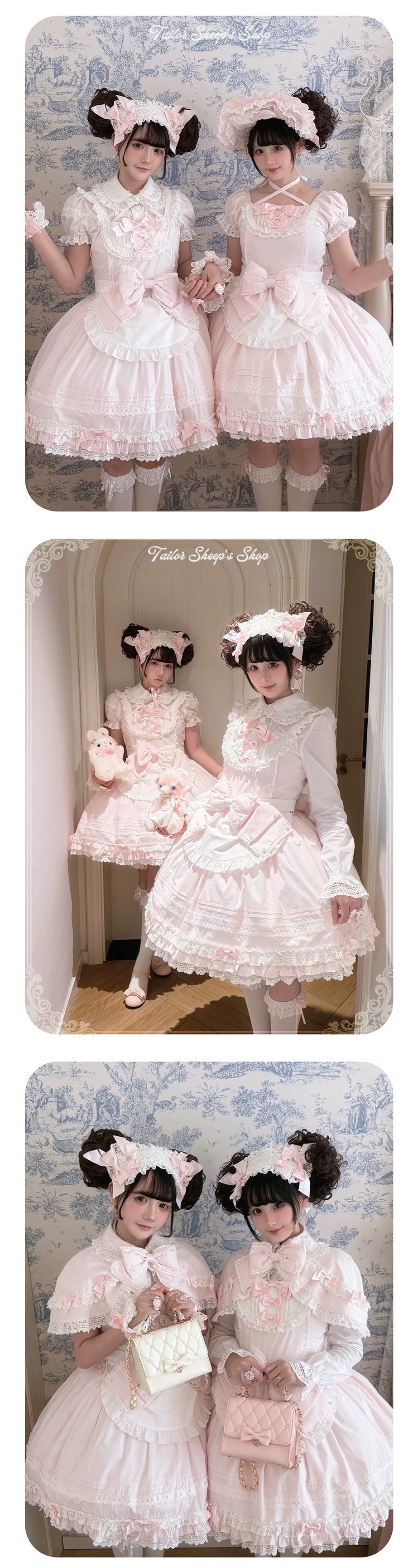 【受注予約~10/13】Pearl Doll ジャンパースカート・ワンピース【Sheep Puff】