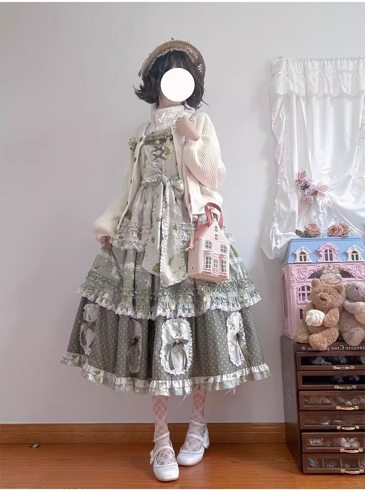 【受注予約~11/20】Pinegrass ジャンパースカート【梅子】