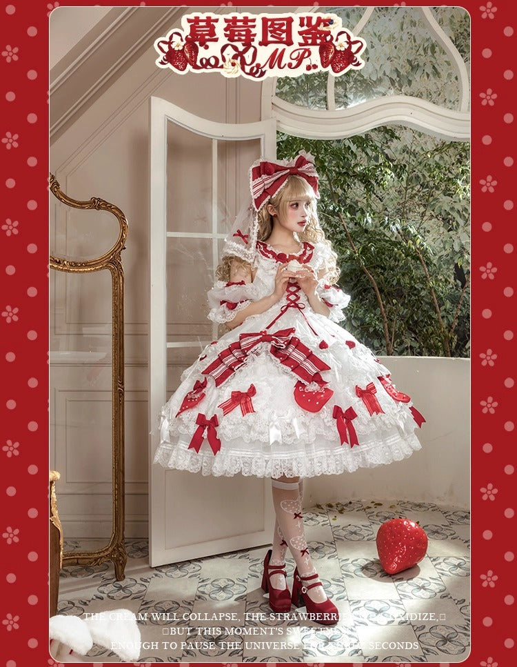 【受注予約~11/18】Strawberry Cake Illustration ワンピース(タイプ1)【花与珍珠匣】