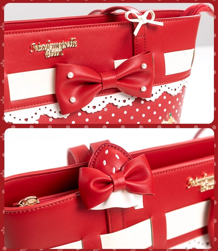 【受注予約~11/18】Strawberry Cake Illustration トートバッグ【花与珍珠匣】