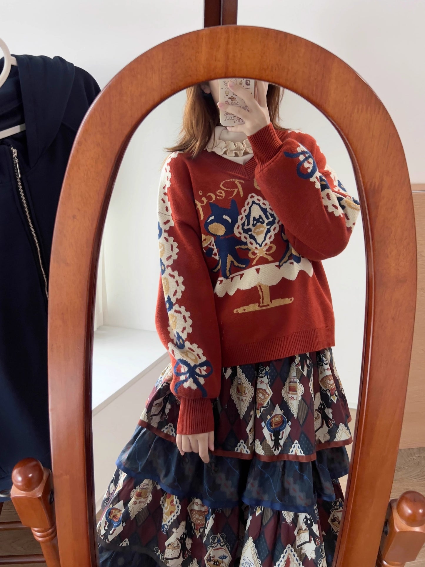 Cat Afternoon Tea ニット・トップス【FrogicStudio】