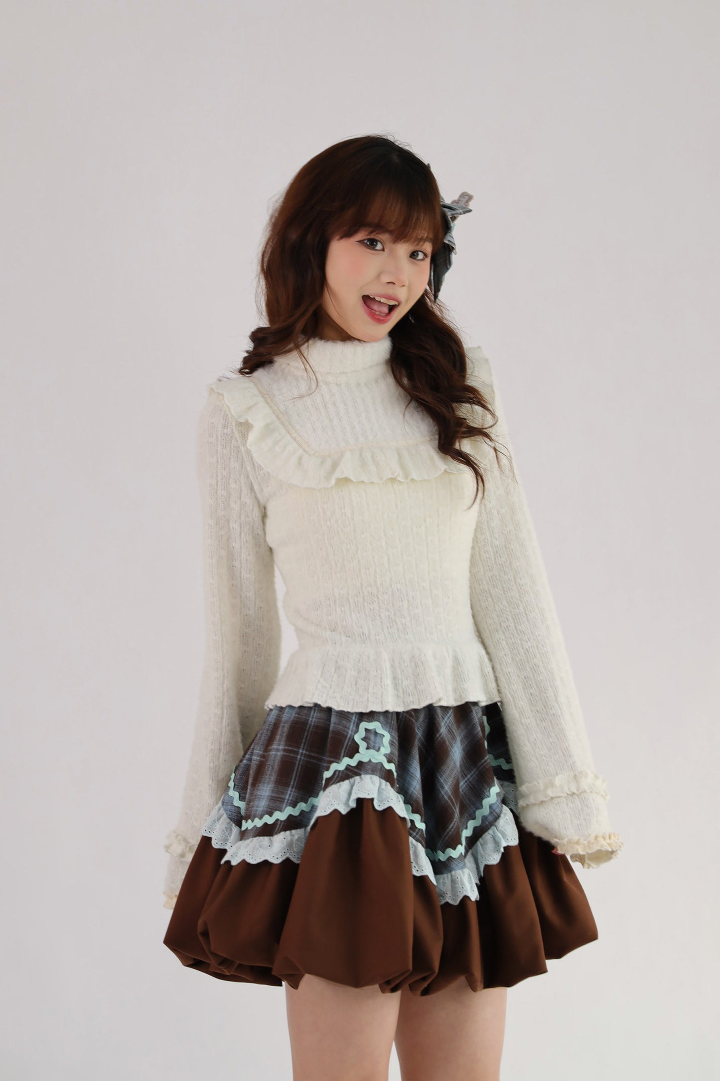 Bear Mint Chocolate ベスト・スカート【Cyan】