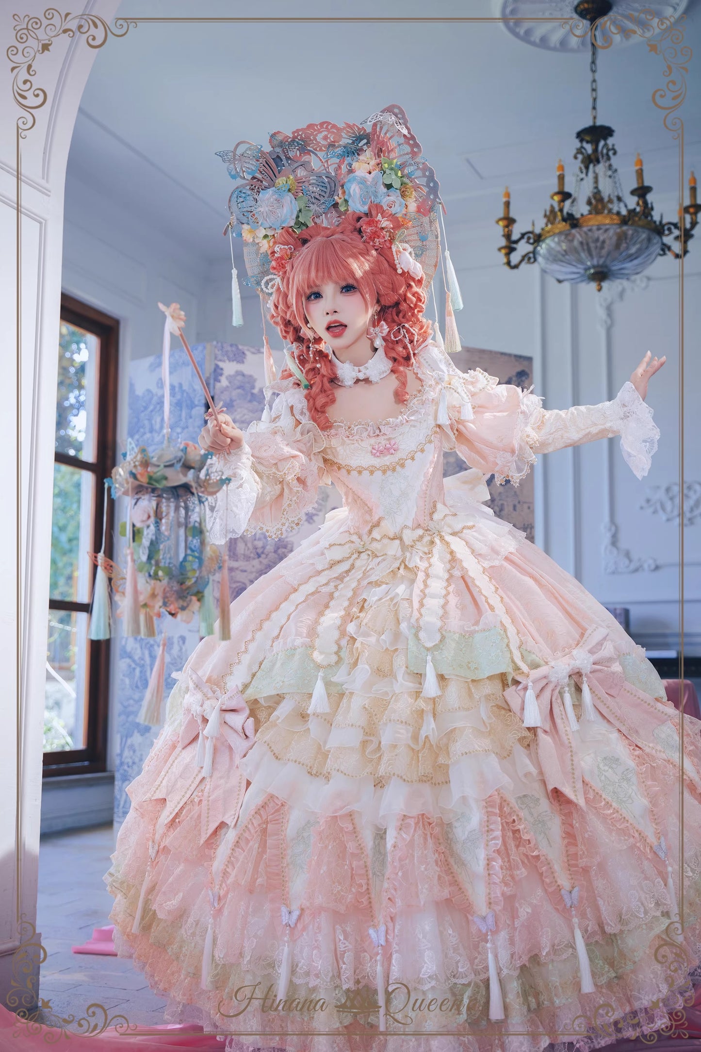 【受注予約~9/15】Crimson-Bee ワンピース【Hinana Queena】